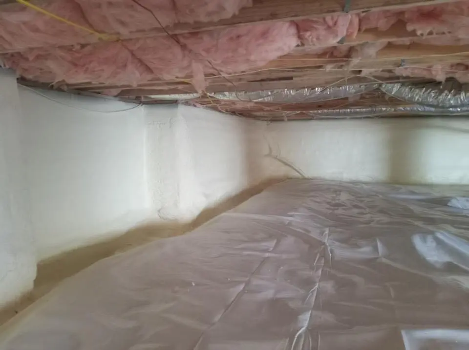 Crawl space encapsulation with closed-cell spray foam for Spray Foam Roofing Repair in Oak Grove